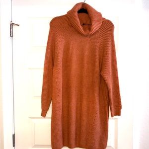 Turkey neck sweater dress NWOT